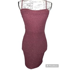 Sparkly Burgundy Women’s Sleeveless Party Dress, cocktail dresses, cocktail